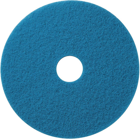 Americo Manufacturing 400420 Blue Cleaner Floor Scrubbing Pad (5 Pack), 20" - StaplermaniaStore
