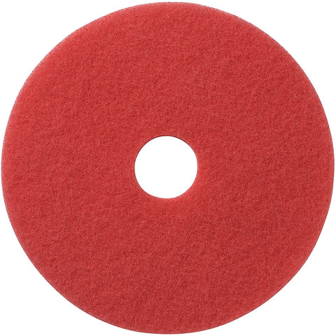 Americo Manufacturing 404423 Red Buffing Floor Pad (5 Pack), 23"