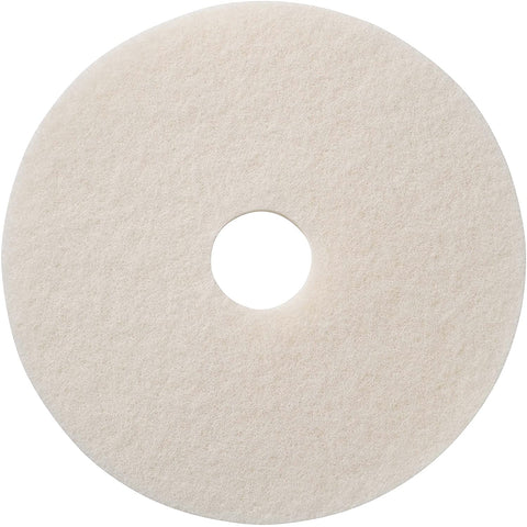 Americo Manufacturing 401211 White Super Polish Floor Pad (5 Pack), 11"