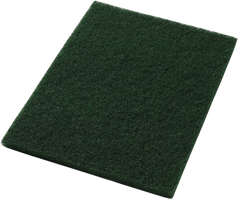 Americo Manufacturing 40031428 Green Scrub Floor Scrubbing Pad Rectangle (5 Pack), 14" x 28" - StaplermaniaStore