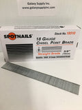 SPOTNAILS 18510 .18 Gauge 5/8" Length Brad Nail 5000p/box. SALE BY 6 BOXES. - StaplermaniaStore