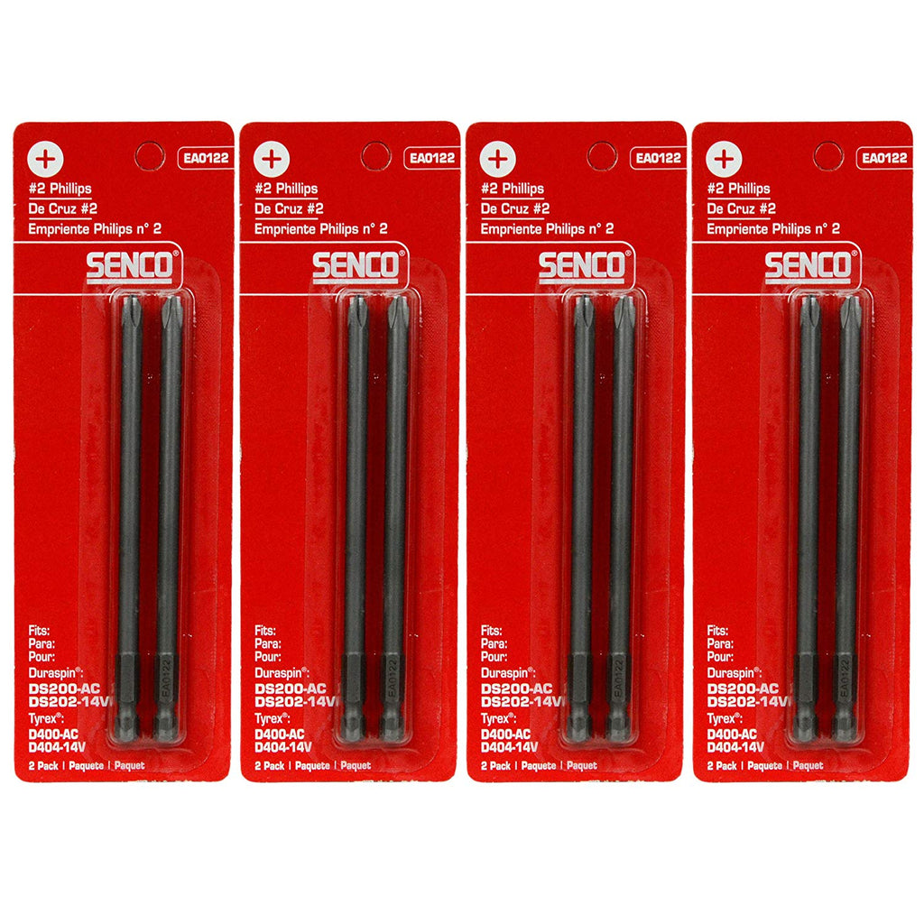 Senco EA0122 #2 Phillips Duraspin/Tyrex Bits (4 - 2 Packs) - StaplermaniaStore