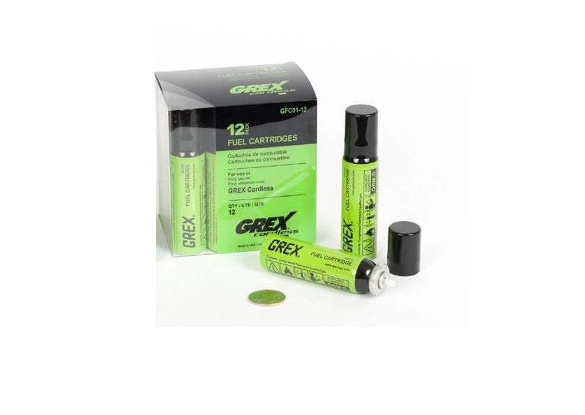 GREX CORDLESS FUEL CARTRIDGE 12 PACK - GFC01-12
