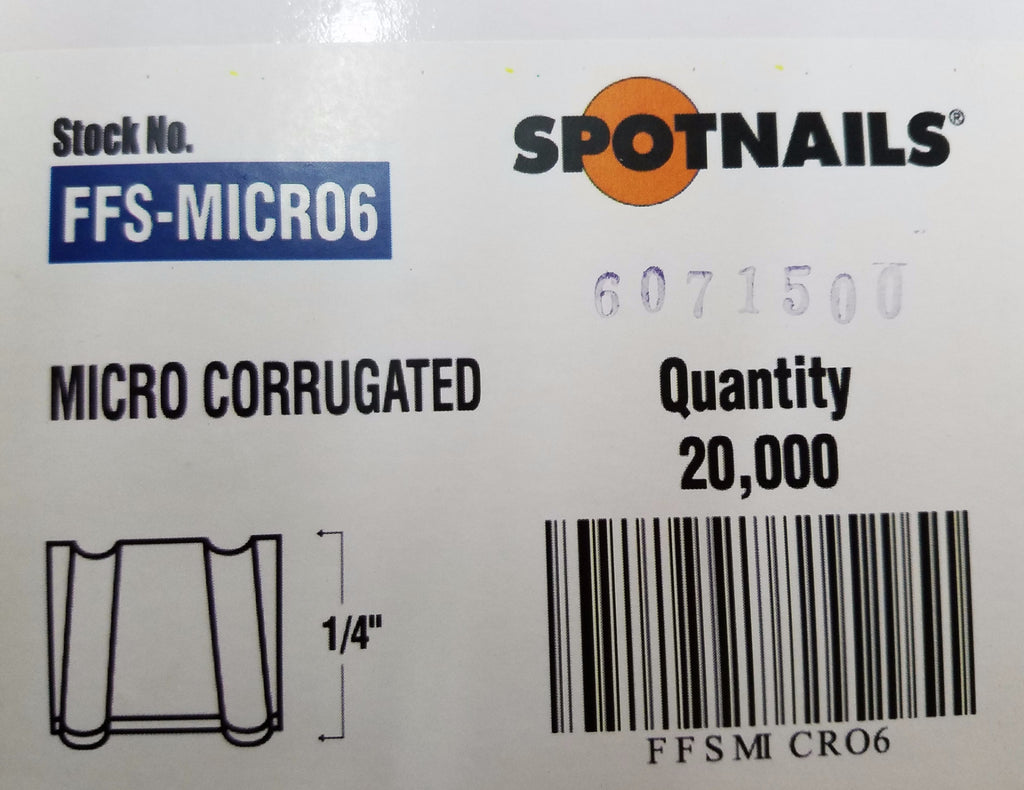 MitreNail Micro Corrugated Fastener 1/4" 20,000 - StaplermaniaStore